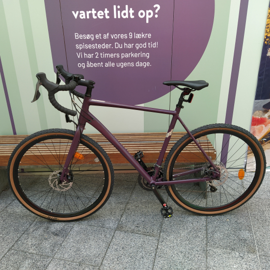 Dark Purple Mustang Gravel Bike